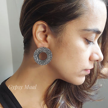 Antique Hollow Ear Studs